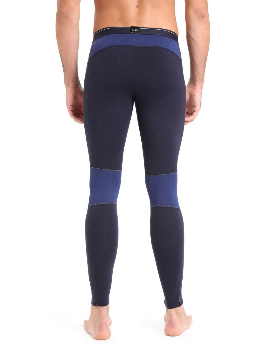 Icebreaker BodyfitZone™ Merino 260 Zone Thermal Férfi Leggings Sötétkék Királykék Sötétkék | HU 1137VRWD